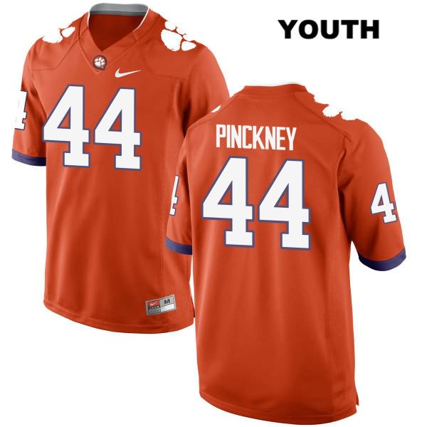 Youth Clemson Tigers #44 Nyles Pinckney Stitched Orange Authentic Nike NCAA College Football Jersey SZL0546CU